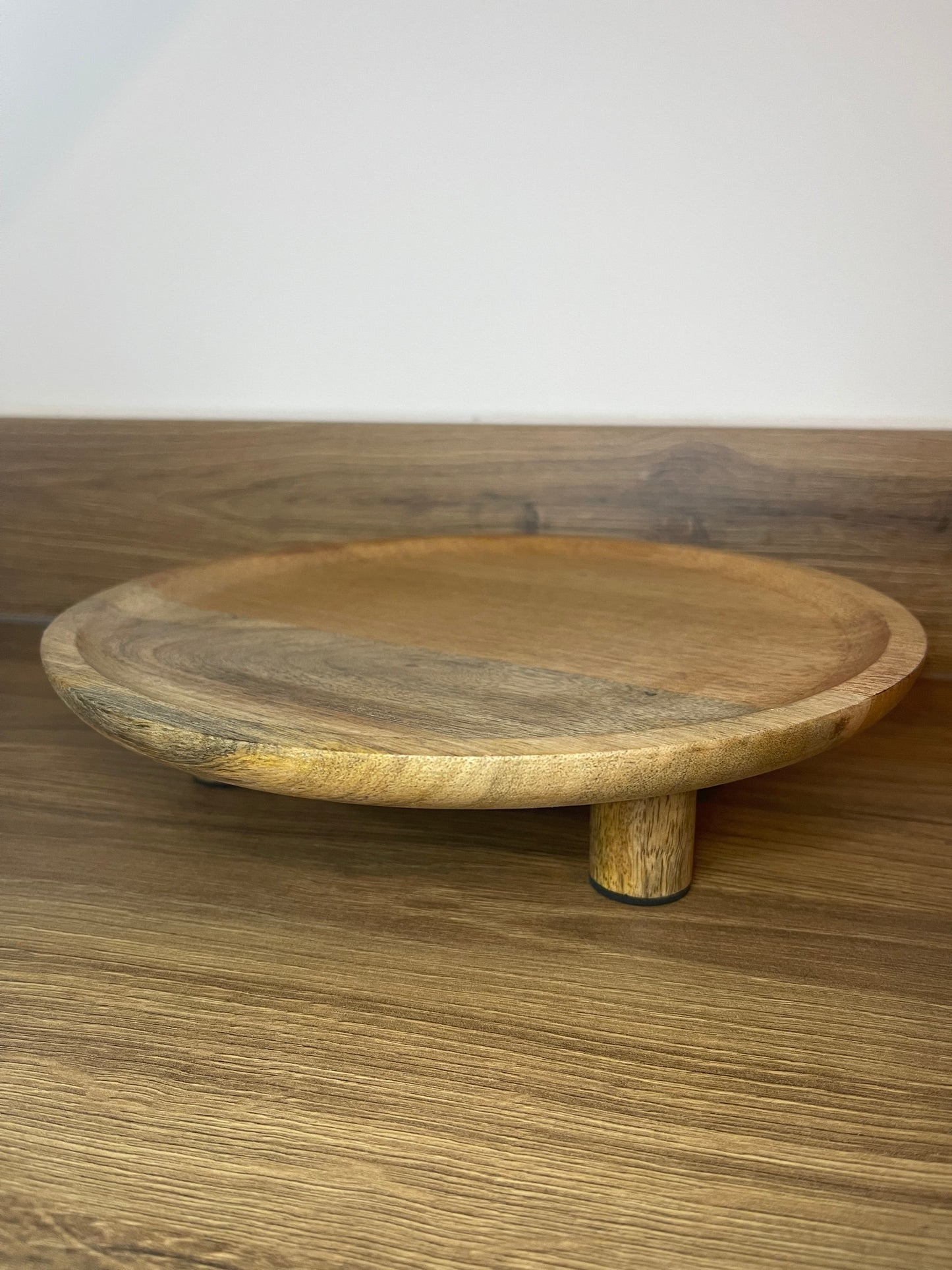 Rustic Round Wooden Tray