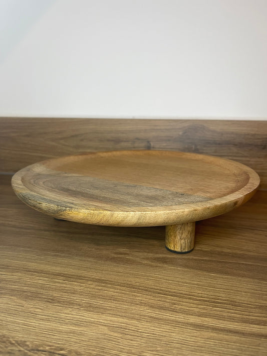 Rustic Round Wooden Tray