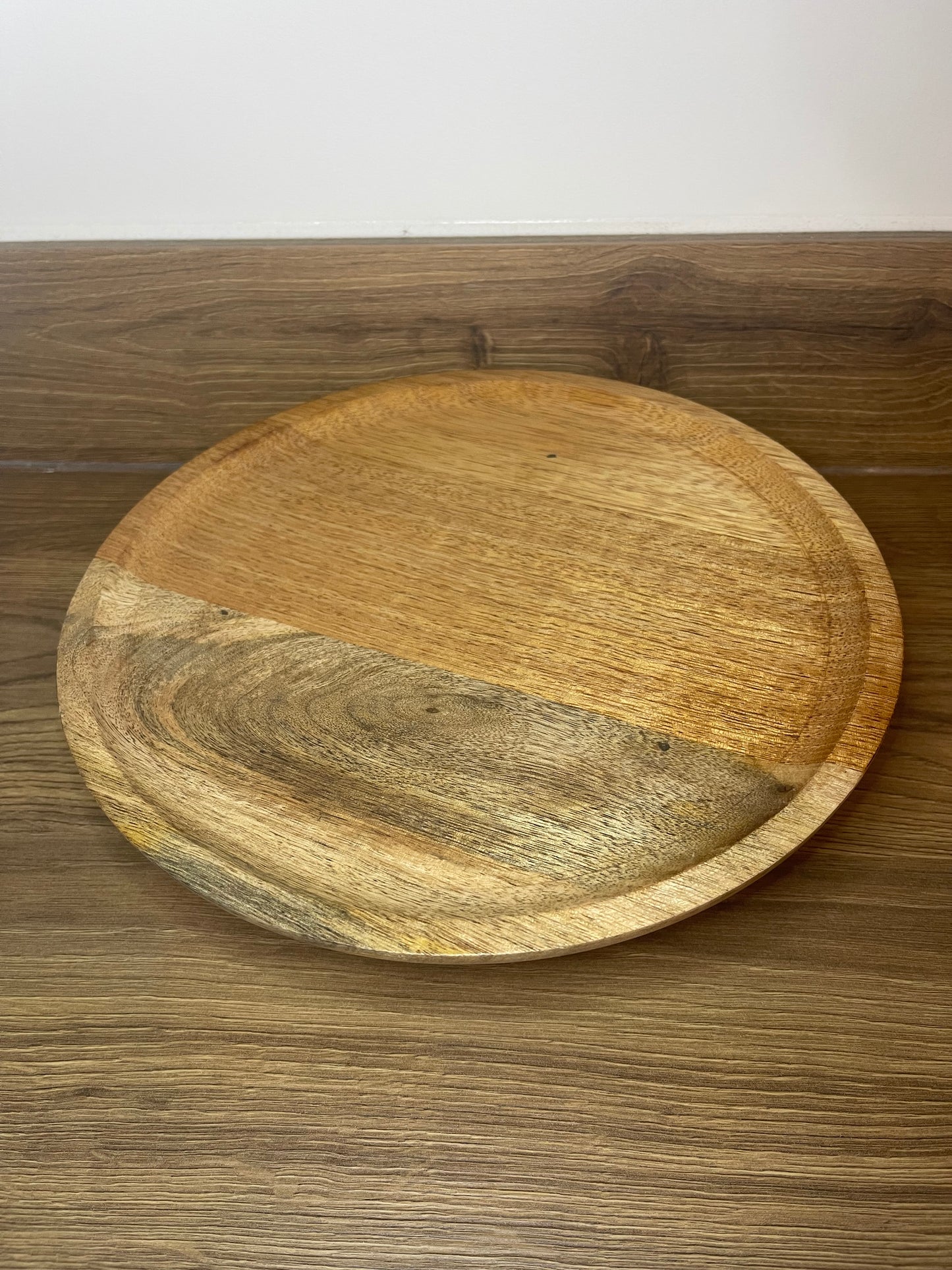 Rustic Round Wooden Tray